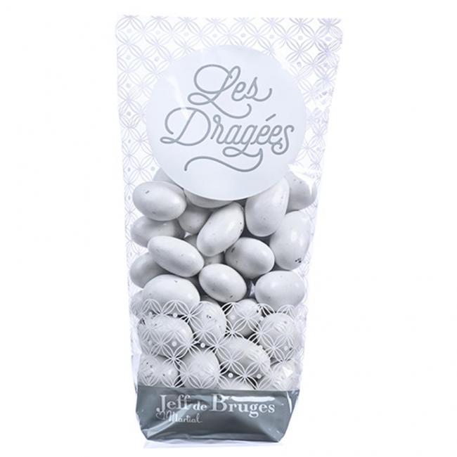 Sachet dragées amande gianduja blanche
