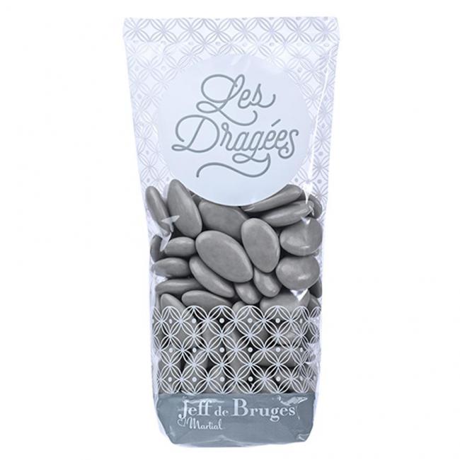 Sachet dragées amande avola Élysée beige taupe