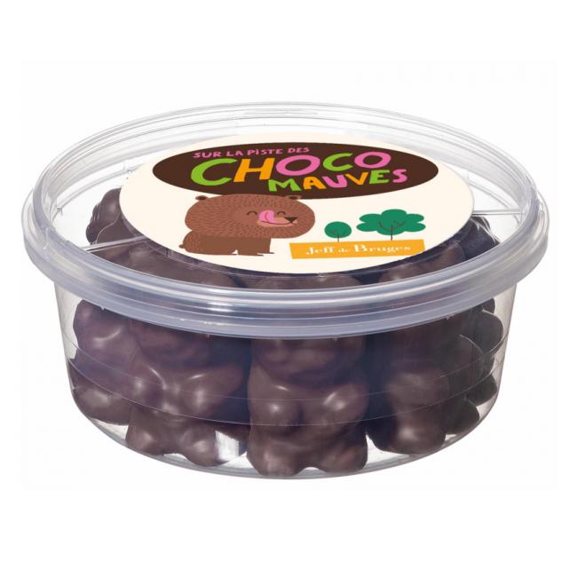 Choco’mauves - Petite boite oursons guimauve chocolat noir.