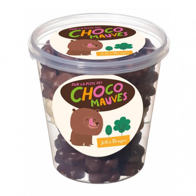 Choco’mauves - Grande boite ours en guimauve chocolats assortis.