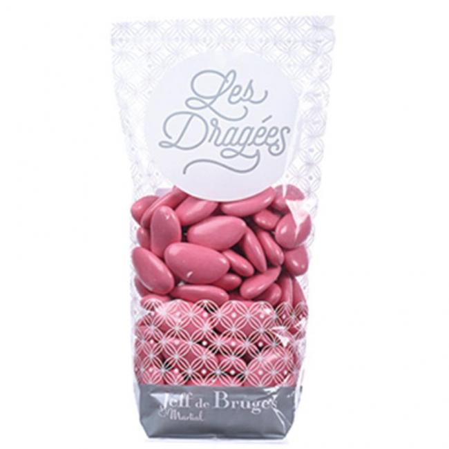 Sachet dragées amande avola Élysée rose indien