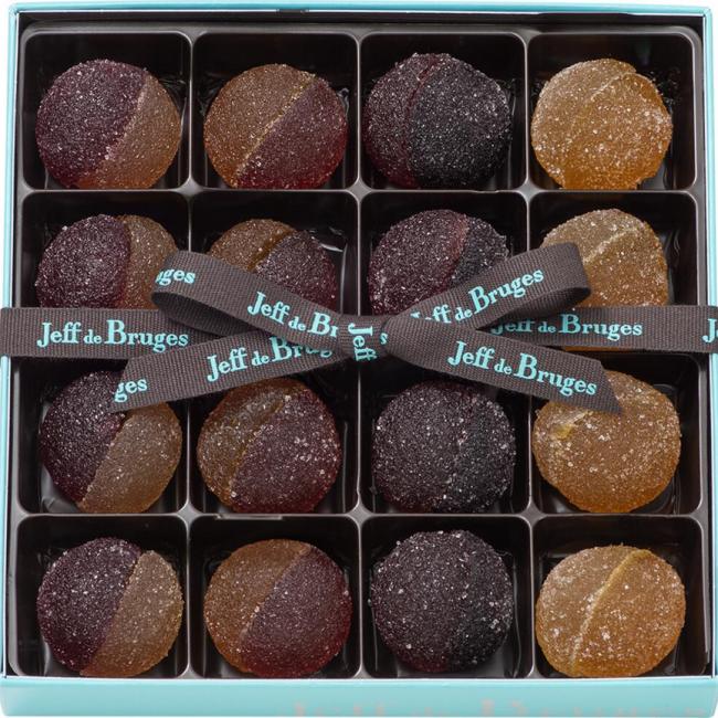 Boite 16 pâtes de  fruits duos