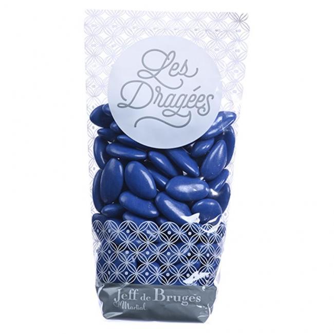 Sachet dragées amande avola Élysée bleu nattier
