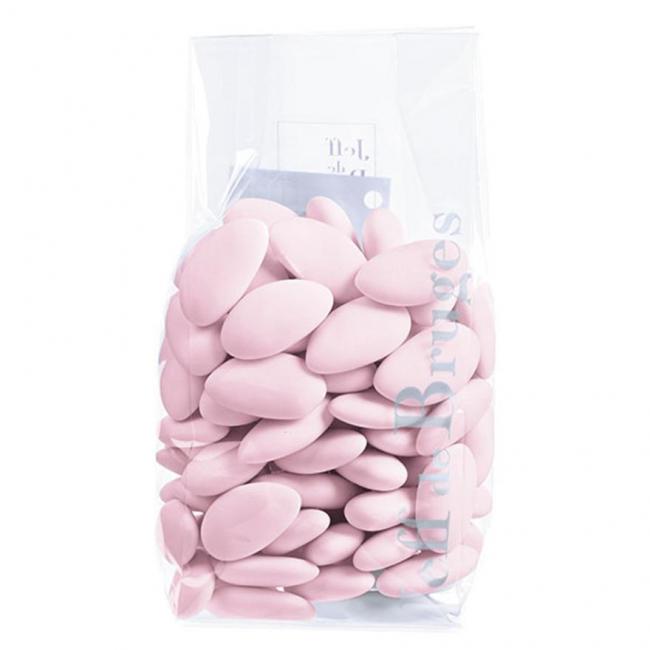 Sachet dragées amande Opéra rose
