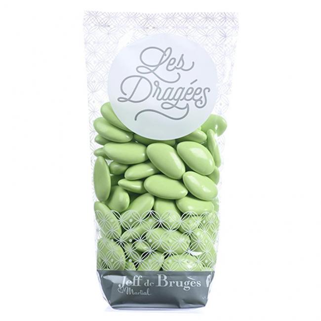 Sachet dragées amande avola Élysée vert tilleul