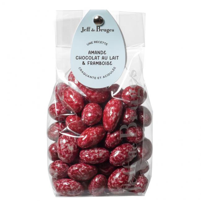 Sachet amandes chocolat et framboise 230g