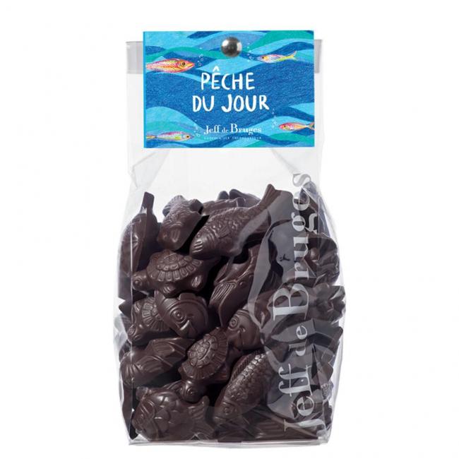 Sachet de fritures de chocolat noir