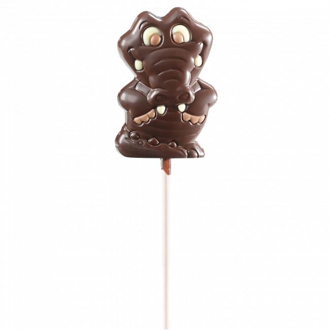 Choco'Cette - Sucette crocodile Chocolat noir