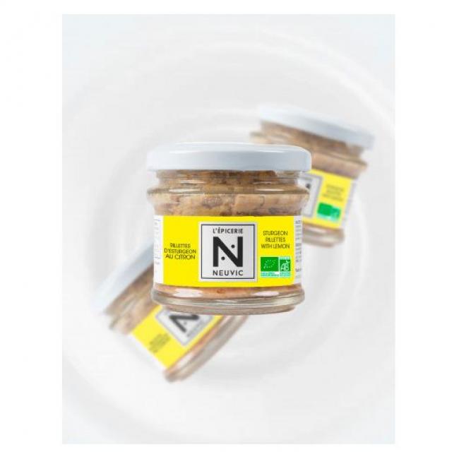 Rillettes d'esturgeon au citron bio