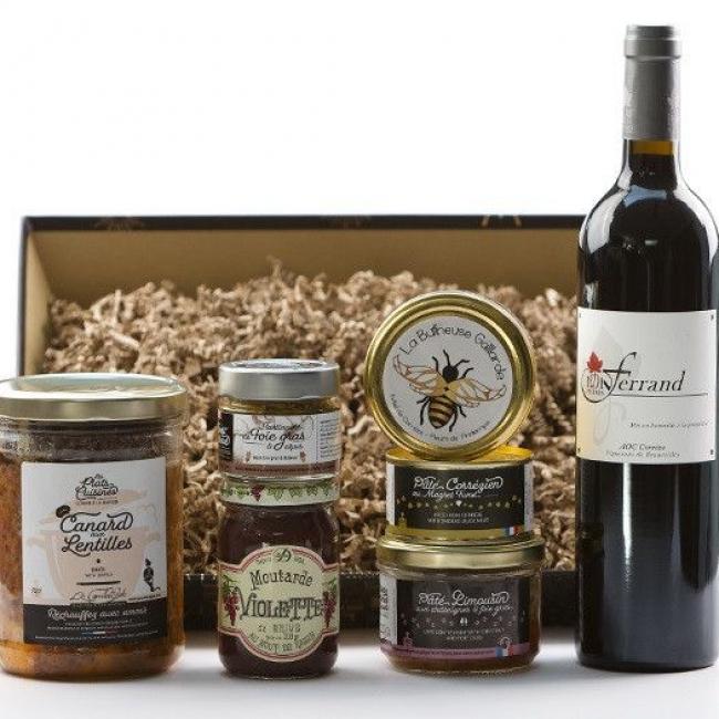 Panier gourmand 100% Corr&egrave;ze
