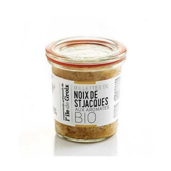 Rillettes de noix de Saint Jacques bio aux aromates