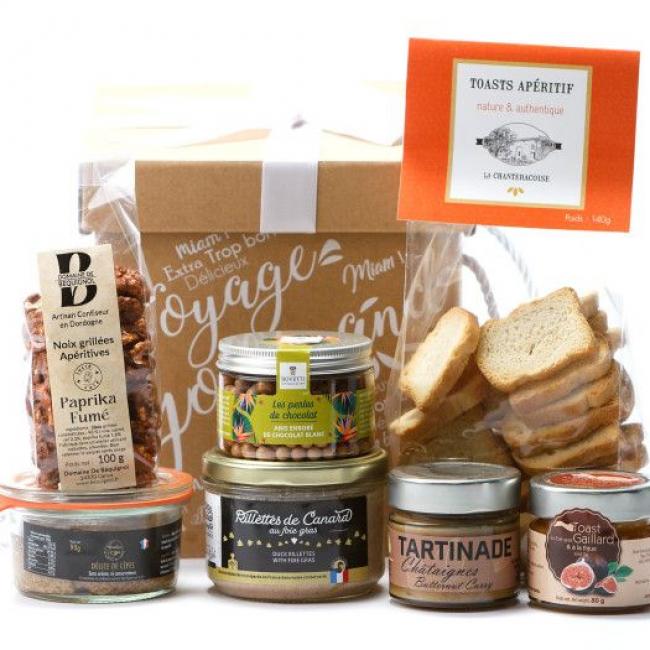 Coffret apéro tartinables et noix salées
