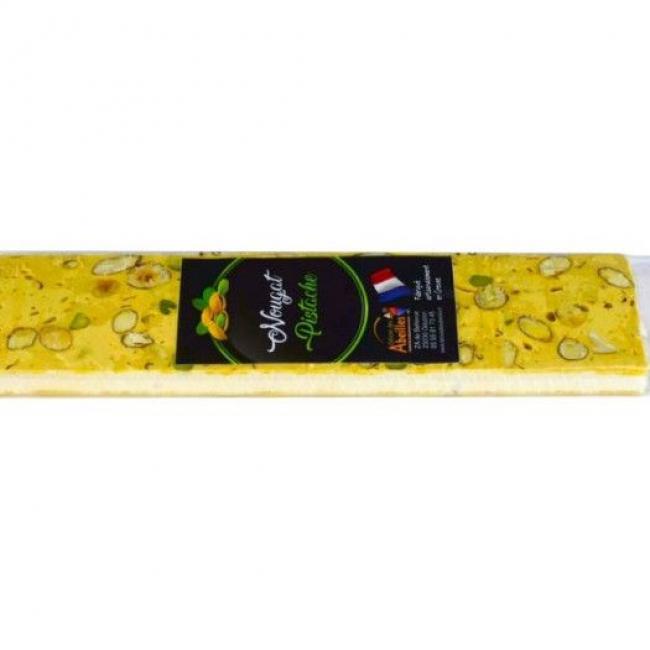 Nougat tendre pistache  D&eacute;lices des Abeilles