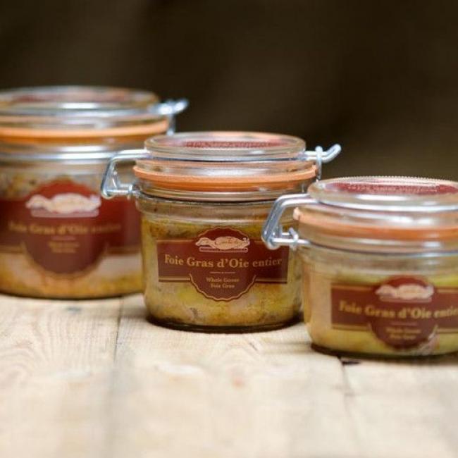 Foie gras d'oie entier artisanal en bocal