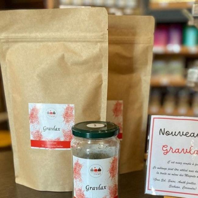 M&eacute;lange pour Saumon Gravlax maison