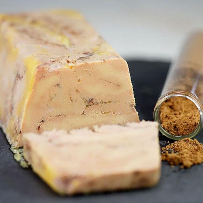 Foie gras aux épices de Noël