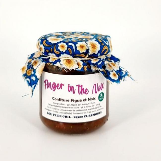 Confiture figue et noix