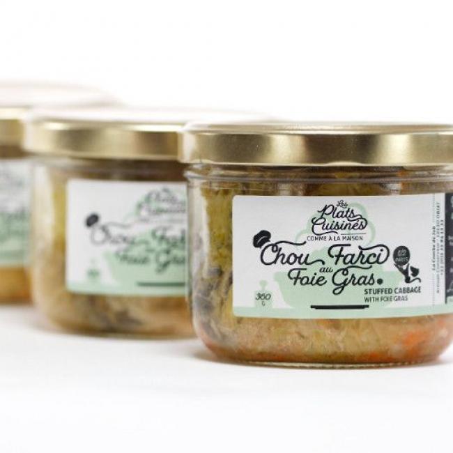 Chou farci au foie gras