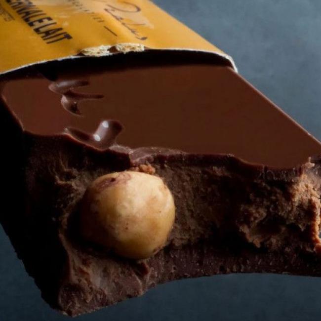 Barre infernale lait noisettes Pralus