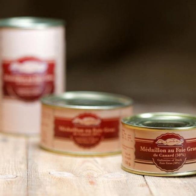 M&eacute;daillon de foie gras de canard