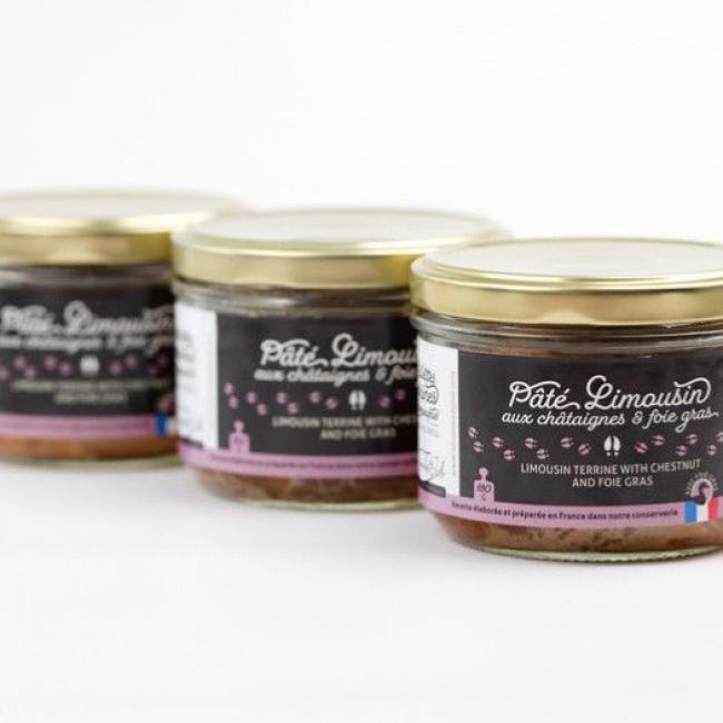 Pâté aux châtaignes et foie gras