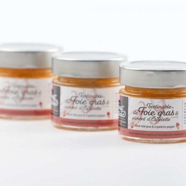 Toast Gaillard, tartinable foie gras piment Espelette