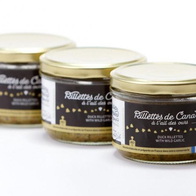Rillettes de canard &agrave; l'ail des ours bio
