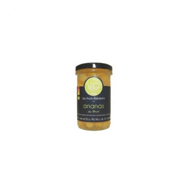 Ananas rafraichis au rhum