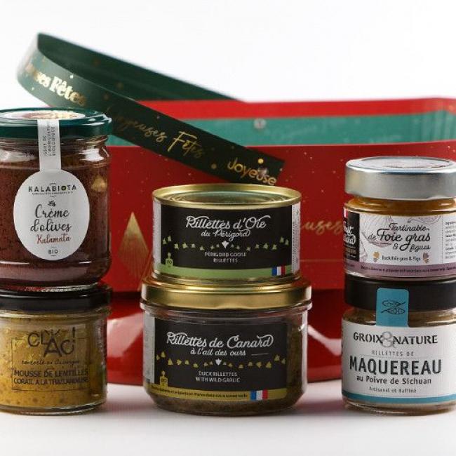 Panier gourmand terre et mer festif