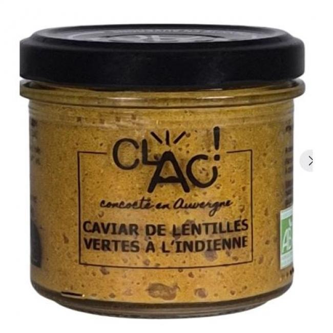 Caviar de lentilles vertes &agrave; l'indienne