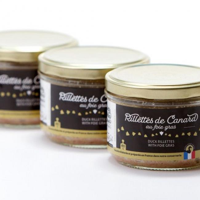 Rillettes de canard au foie gras