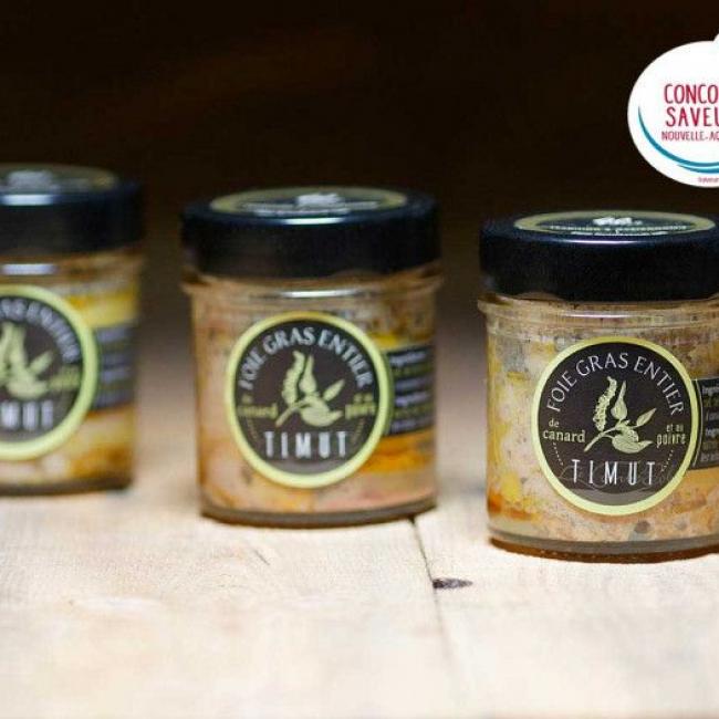 Foie gras de canard entier au poivre Timut