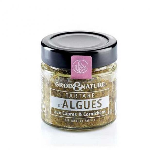 Tartare d'algues aux câpres et cornichons