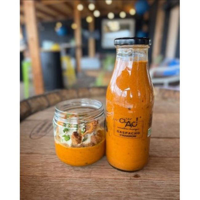 Gaspacho tomate concombre poivron bio