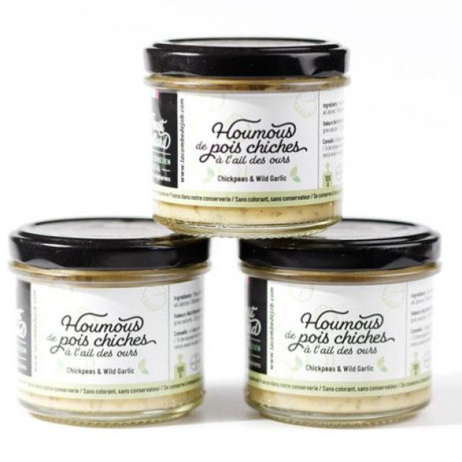 Houmous de pois chiches &agrave; l'ail des ours