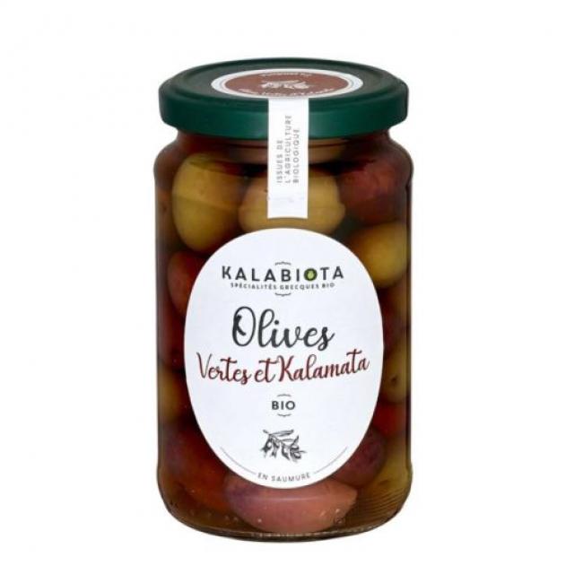 Assortiment olives vertes et Kalamata
