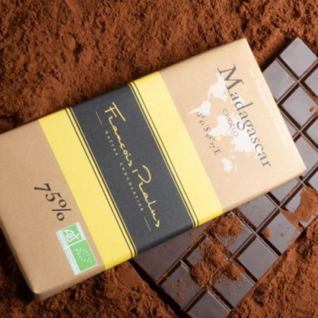 Tablette chocolat noir Madagascar 75% Pralus