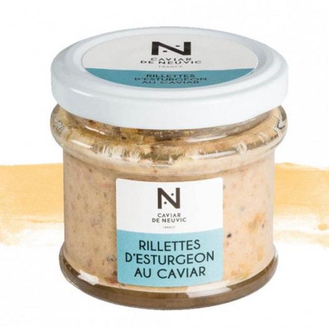 Rillettes d'esturgeon au  caviar et baies roses