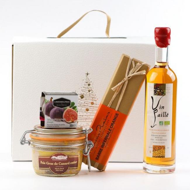 Cadeau gourmand foie gras et vin de Corr&egrave;ze