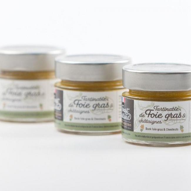 Toast Gaillard, tartinade de foie gras et ch&acirc;taignes