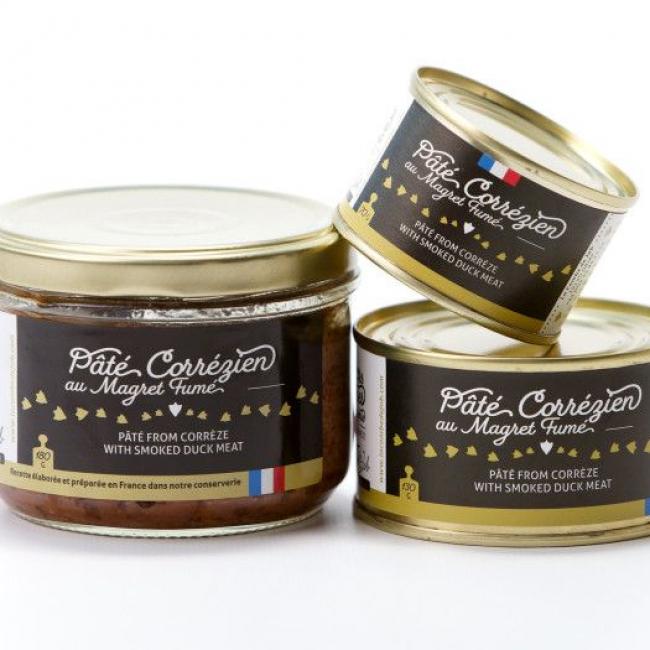 P&acirc;t&eacute; Corr&eacute;zien au magret fum&eacute;