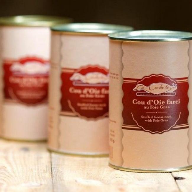 Cou d'oie farci au foie gras
