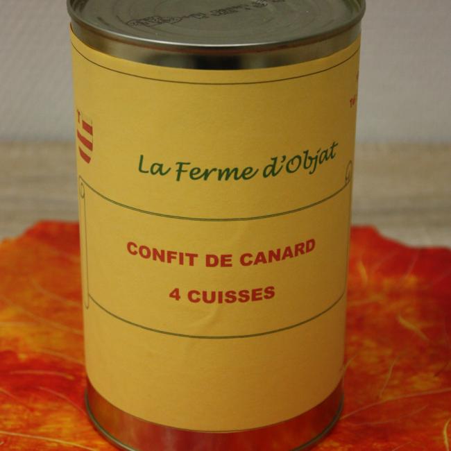 Confit de canard 4 cuisses 1,2 Kg