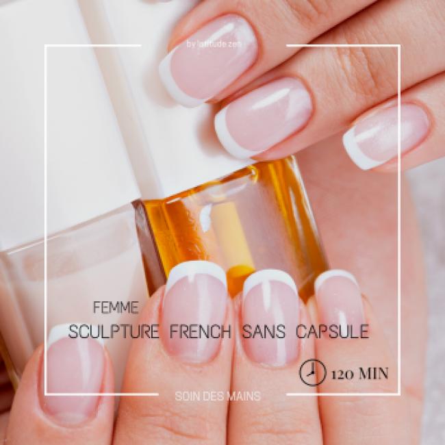   Façonnage/sculpture french allongement des ongles gel... 