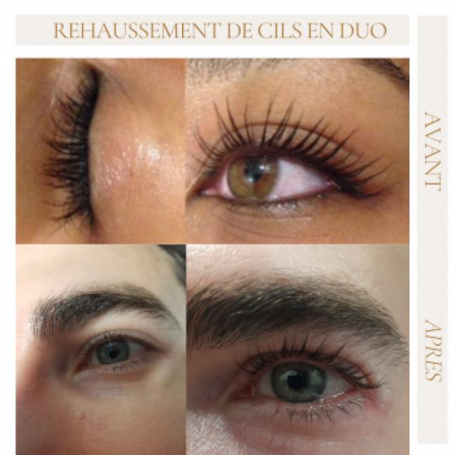   Rehaussement de cils en duo 