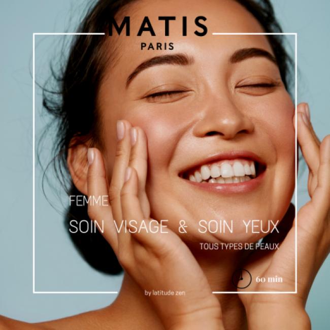Soin visage femme et soin des yeux Matis