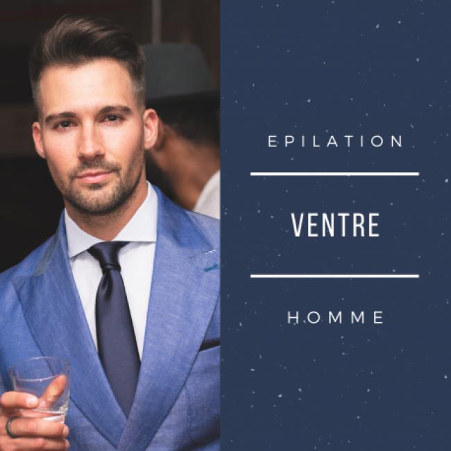 épilation homme ventre