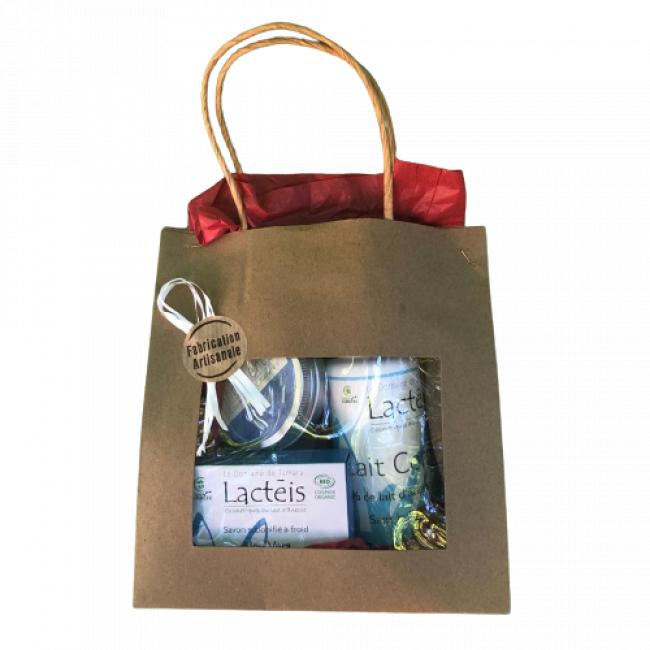 Coffret "Savon au lait d'ânesse, lait corporel au lait d'ânesse et un baume"