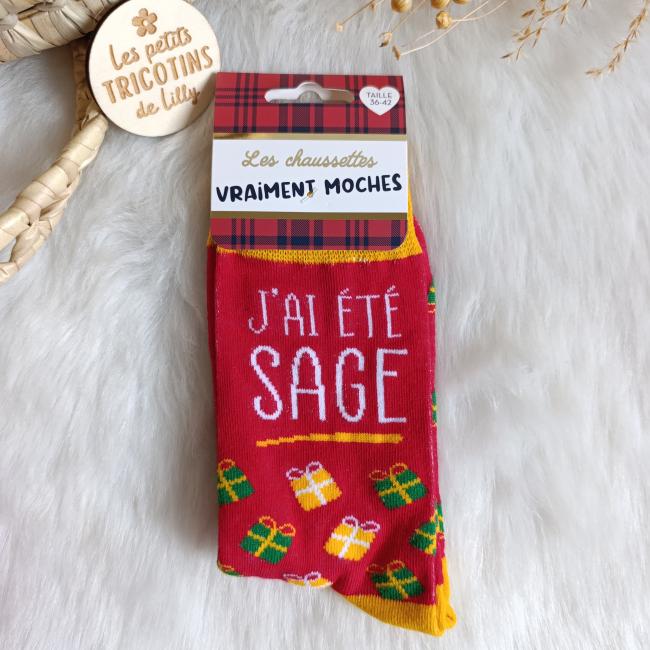 CHAUSSETTES NO&Euml;L - FEMME - J'AI ETE SAGE