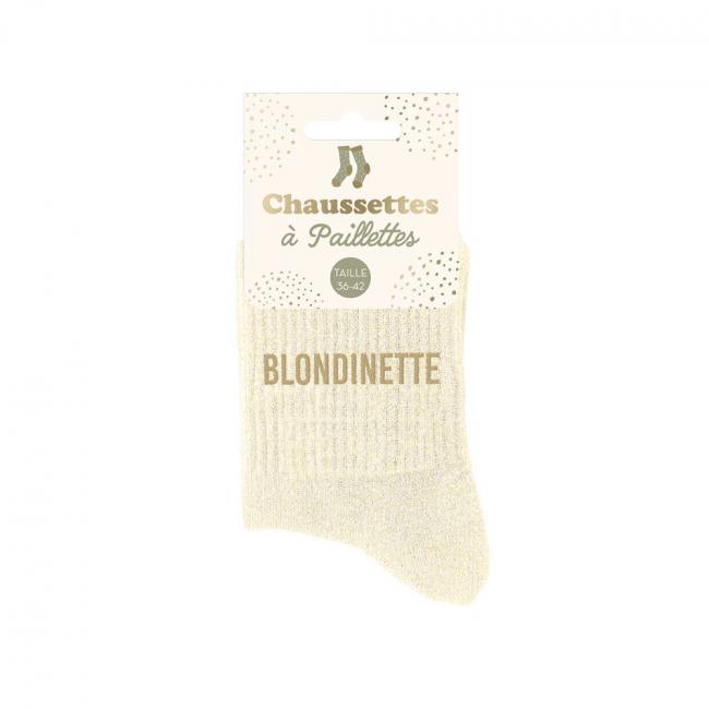 CHAUSSETTES A PAILLETTES - BLONDINETTE